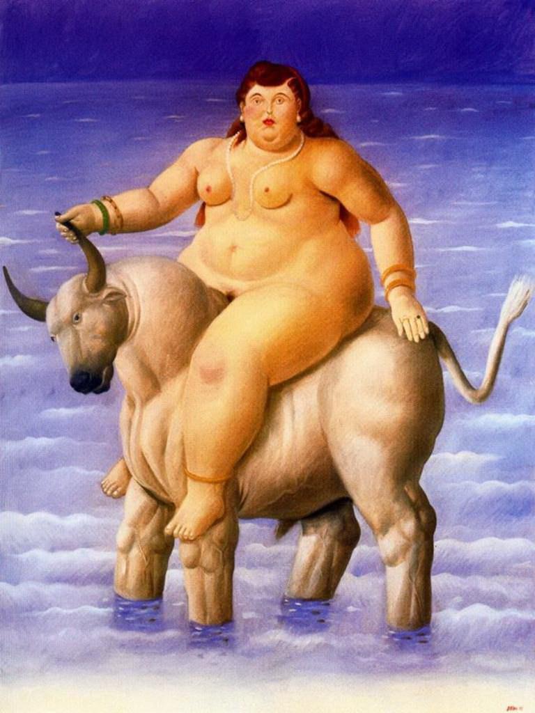 Rapto d’Europe Fernando Botero Peintures à l'huile